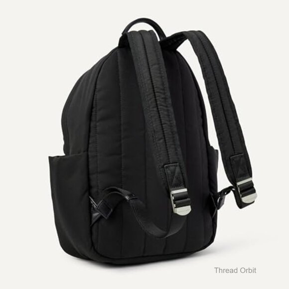 Small Quilted Backpack with Adjustable Straps and Multiple Pockets main image 5